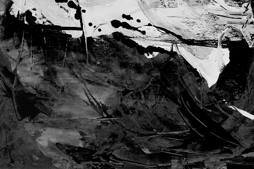Windy day - Black and white abstract  nature acrylic and watercolor background with splashes , brush strokes, My own work.
