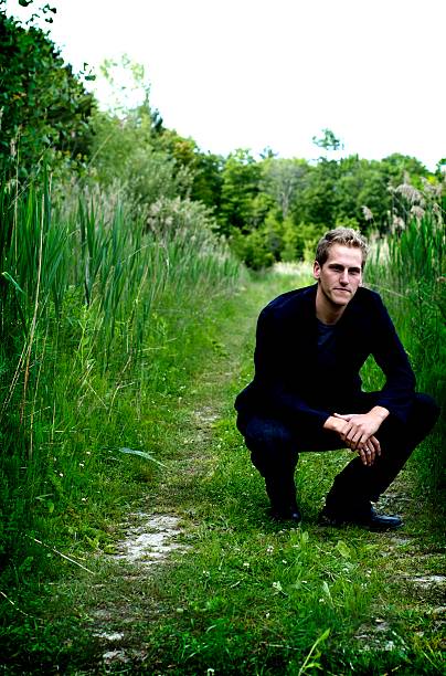 istock Attractive Young Man in Nature(High Contrast) 146742285