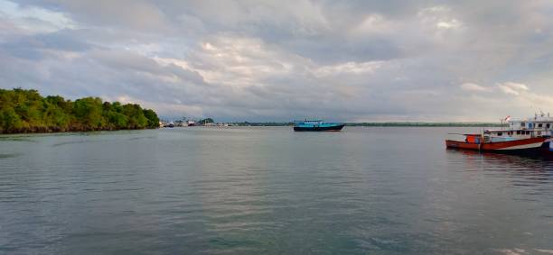 istock Beautiful view  from fishing boat 1467429718