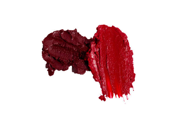 istock Strokes of bright lipsticks on white background 1467429869