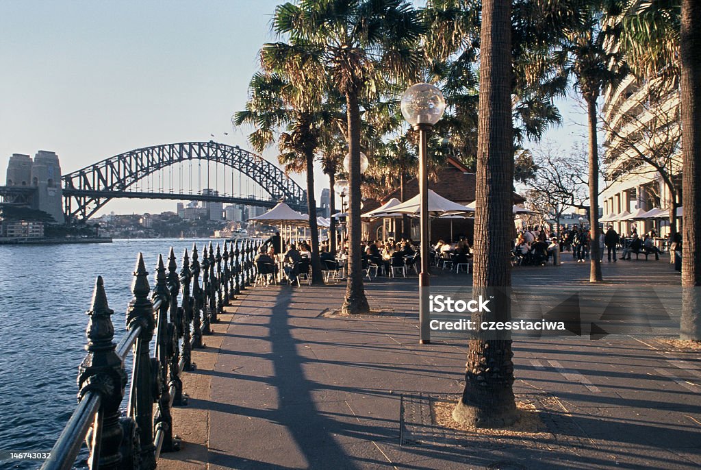 Circular Quay Promenade The promenade on the east side of Circular Quay. The main focal point of Sydney Harbour Capital Cities Stock Photo