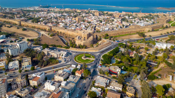 istock Famagusta Cyprus Aerial view 1467431713