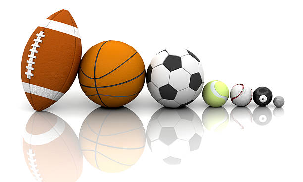 istock Various sports balls arranged from largest to smallest 146743634