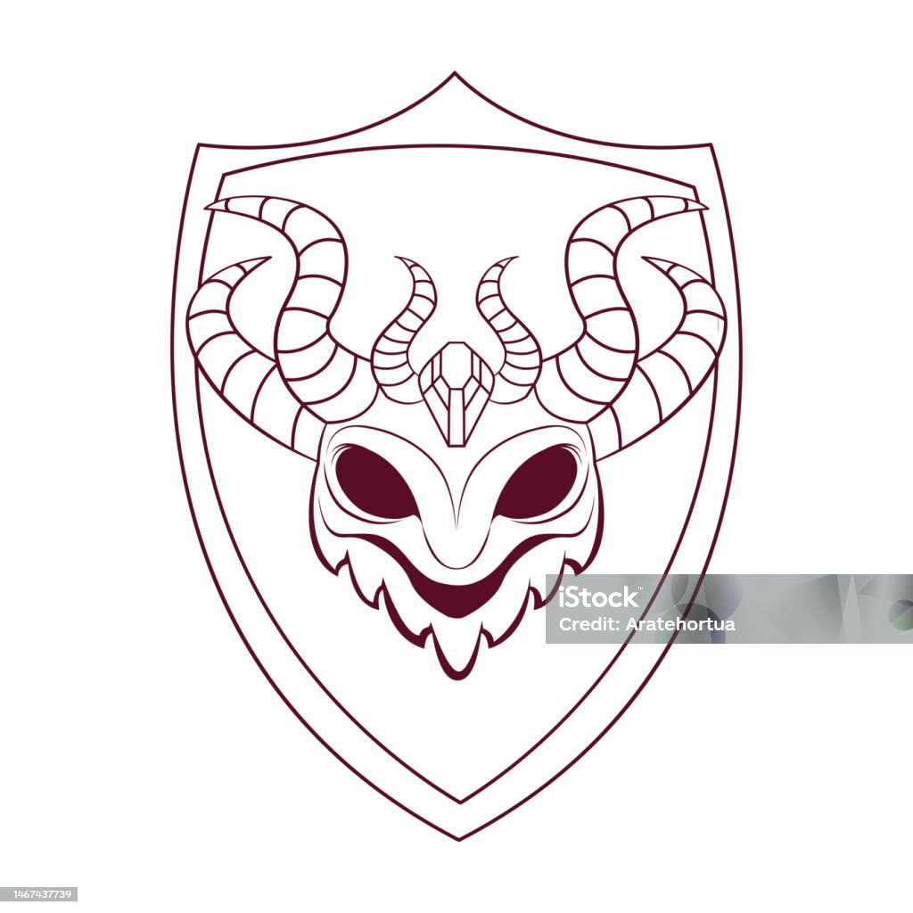 Draw Emblems Isolated Draw Emblem Heraldry Vector Illustration Stock Illustration ...
