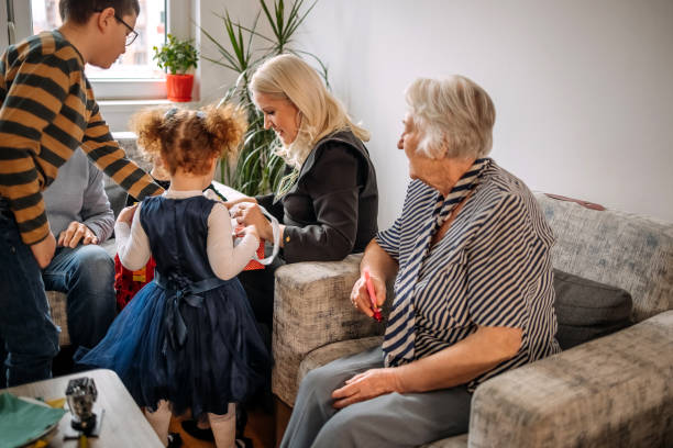istock Opening gifts in Multi-Generation Family 1467440110