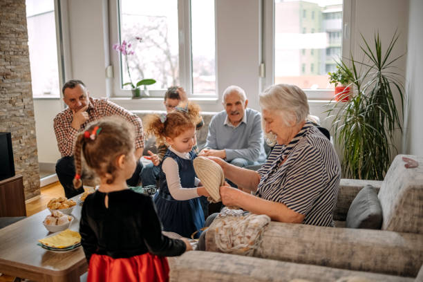 istock Opening gifts in Multi-Generation Family 1467440154
