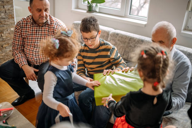 istock Opening gifts in Multi-Generation Family 1467440194