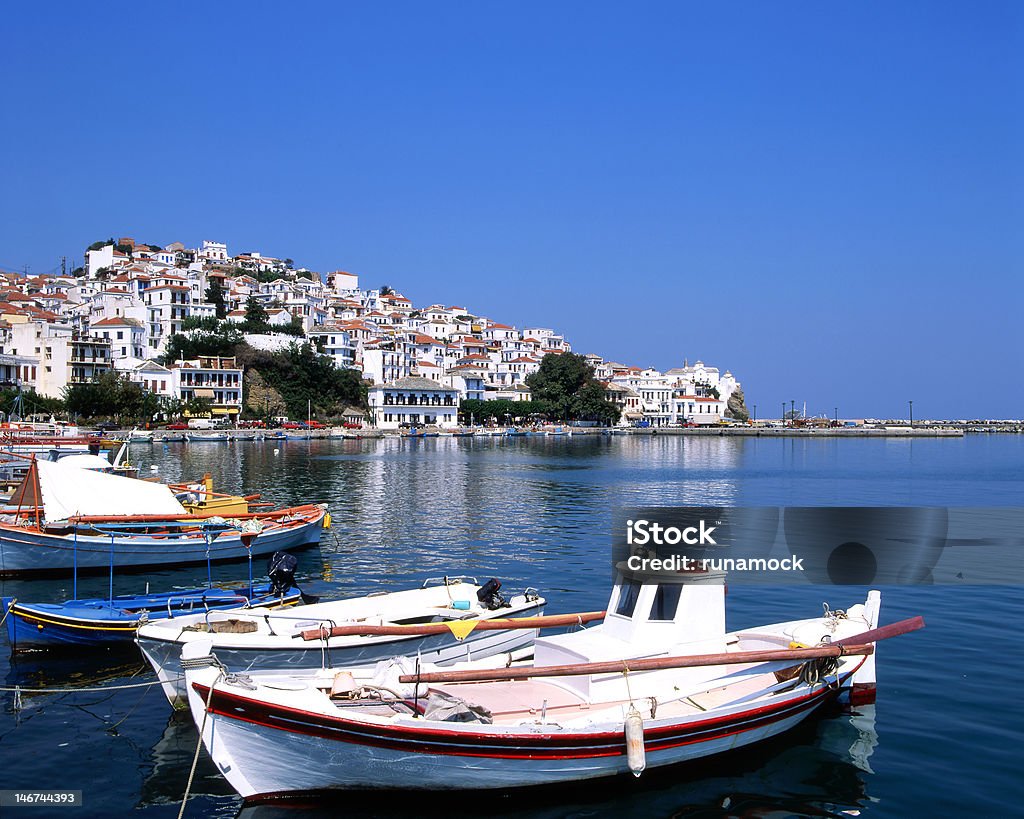 Skopelos の港 - ギリシャのロイヤリティフリーストックフォト
