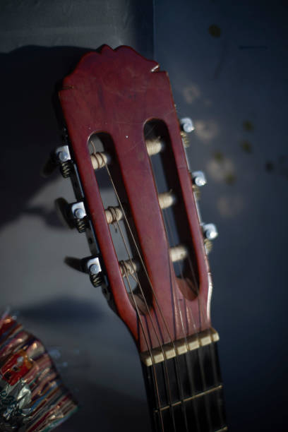 istock Guitar vulture. Musical instrument. strings on acoustic guitar. 1467446591