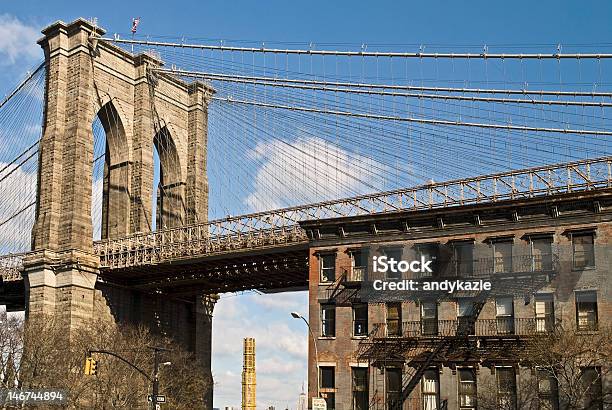 Puente De Brooklyn Y Brownstone Foto de stock y más banco de imágenes de Arquitectura - Arquitectura, Arquitectura exterior, Brooklyn - Nueva York