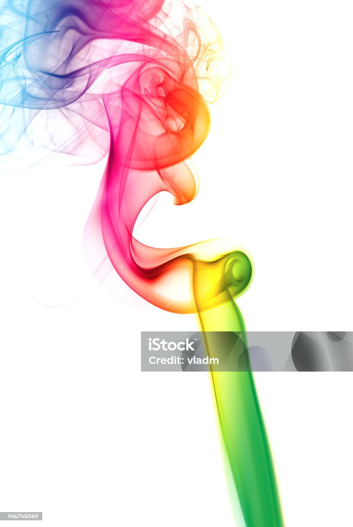 Rainbow Smoke Colorful Rainbow Smoke Background Abstract Stock Photo