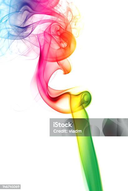 Rainbow Smoke Stock Photo - Download Image Now - Abstract, Atom, Backgrounds