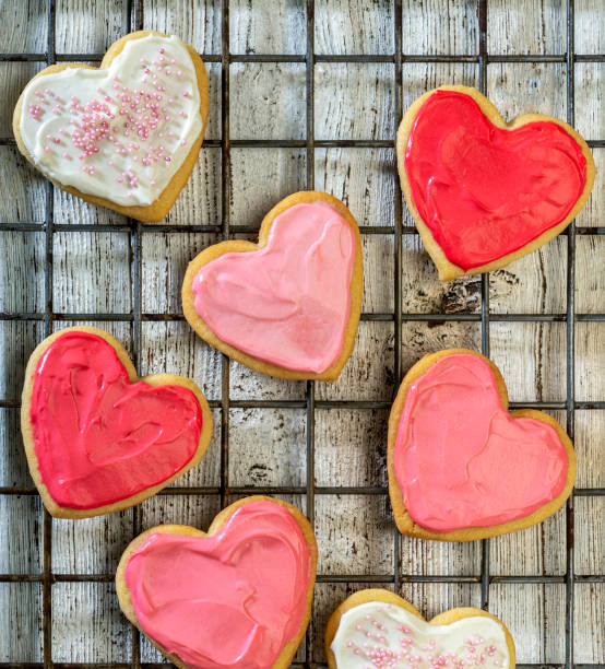istock Heart shaped colorful cookies 1467453924