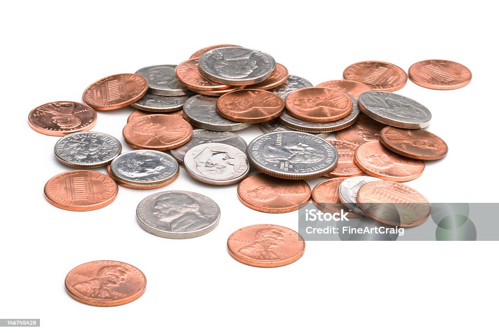 예비 변경 - 로열티 프리 미국 동전 스톡 사진
