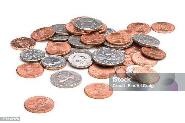 예비 변경 미국 동전에 대한 스톡 사진 및 기타 이미지 - 미국 동전, 동전, 0명