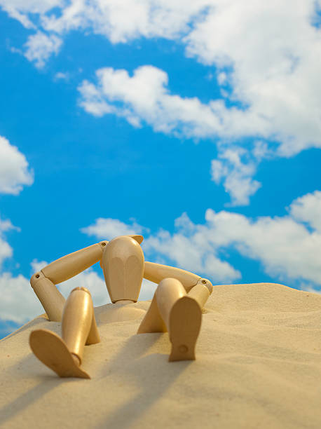 wood Abbildung Entspannen Sie sich in den sand – Foto
