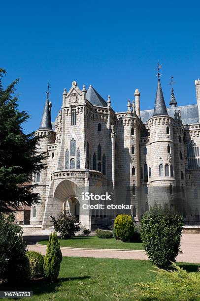 Astorga Episcopal Palace Stock Photo - Download Image Now - Astorga - Spain, Antoni Gaudí, Blue