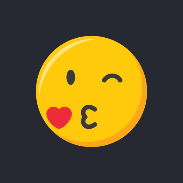 istock Emoji icon. Happy face, in love Emoticon vector illustration 1467473999