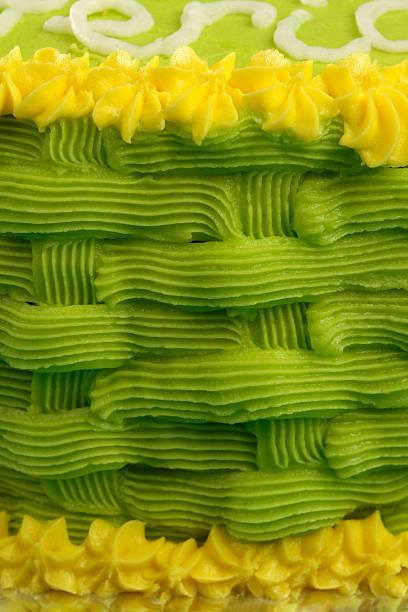 istock Closeup of a green birthday cake 146747458