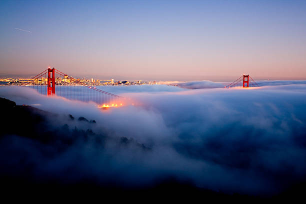 istock Golgen Gate Bridge in the fog 146747874