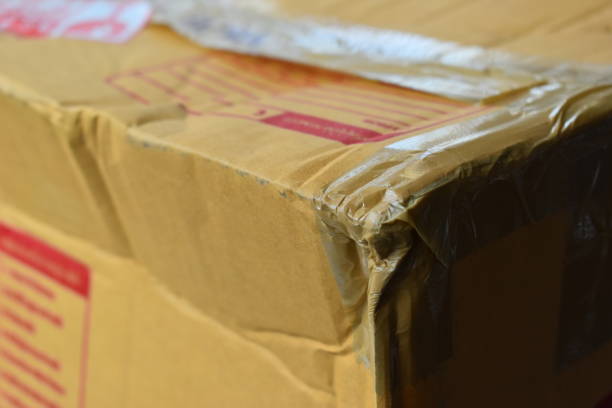 istock brown box packaging for shipping, paper texture 1467482197