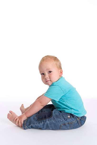 istock Toddler is doing gymnastic excercises 146748421