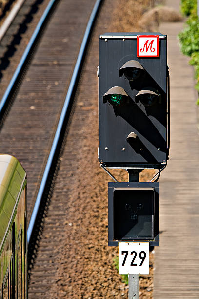 Train signal S-Bahn stock photo