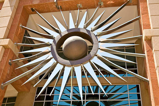 Phoenix City Hall Sunburst stock photo