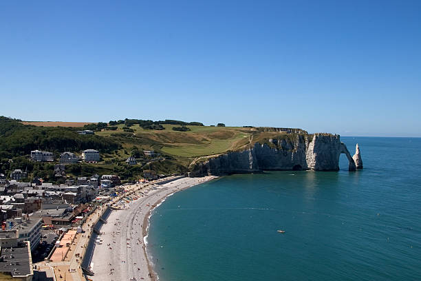 istock Cliffs at Etretat, Normandy, France 146750761
