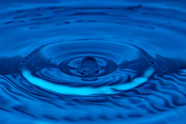 Watercolor Blue Water Droplet