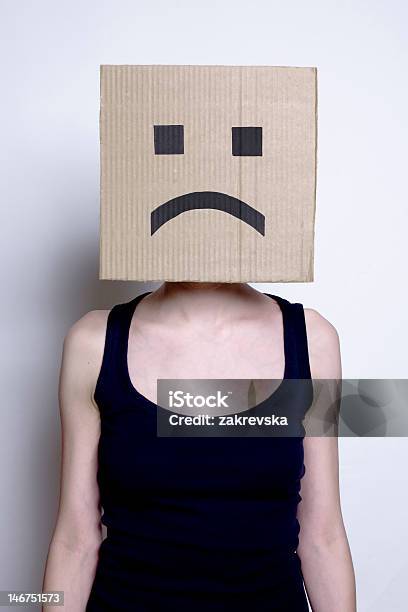 Sad Smile Stock Photo - Download Image Now - Artificial, Mask - Disguise, White Color