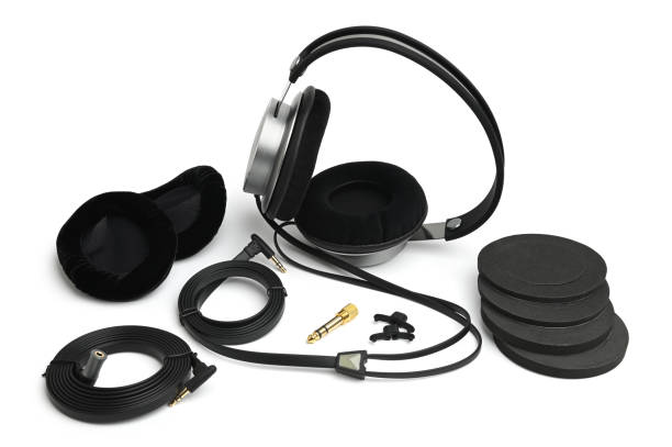 istock Big earphones with accessories 1467519701