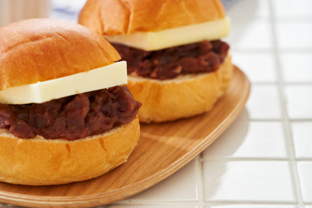 istock Popular snacks in Japan : Sweet red bean paste Butter Sandwich 1467522251
