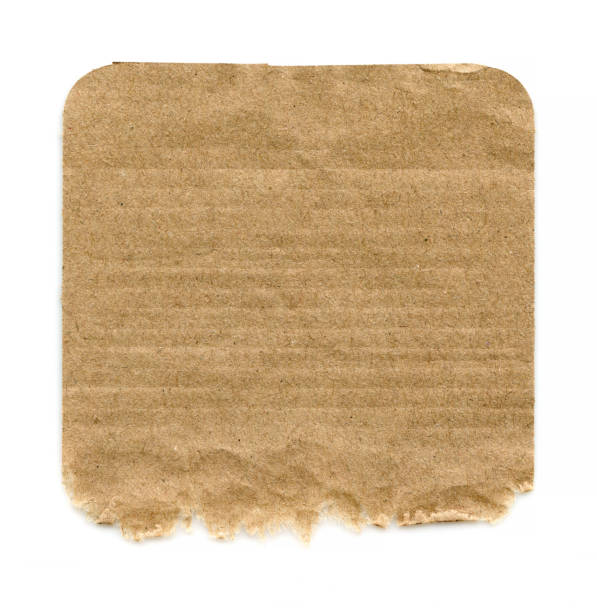istock Blank brown paper background isolated on white 1467524183