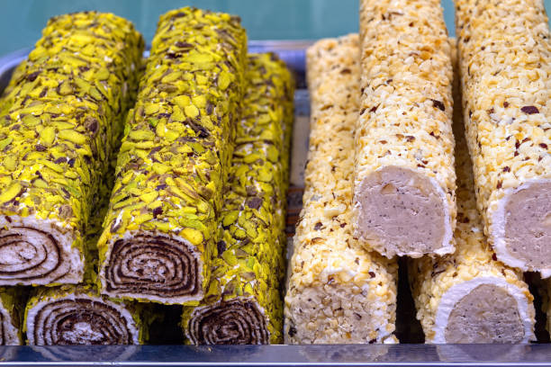 istock Oriental Sweets. Traditional Turkish Delight (Rahat Lokum) Close-up. 1467526013