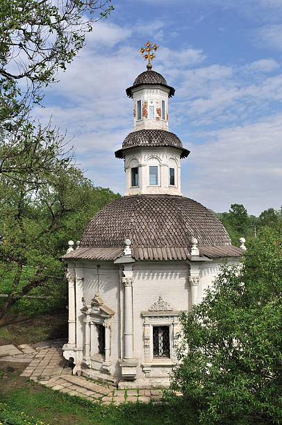 istock Chapel at the well with wooden cupola 146752616