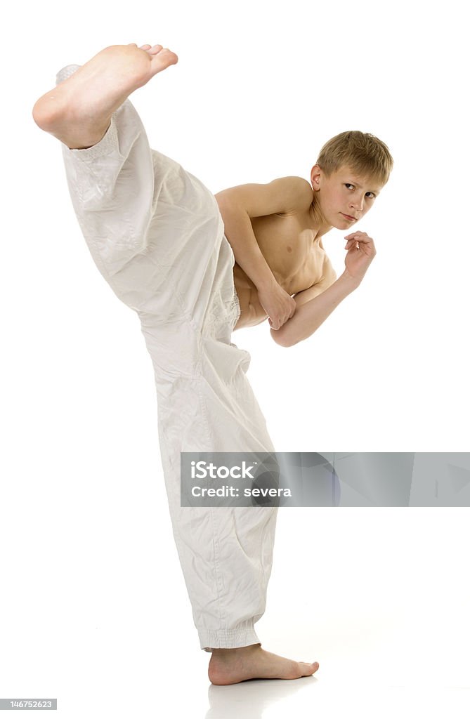 Der junge im kimono - Lizenzfrei Jungen Stock-Foto