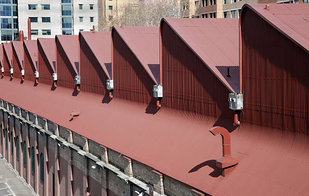 Red Rooftop Building, Sydney, Australia stock photo