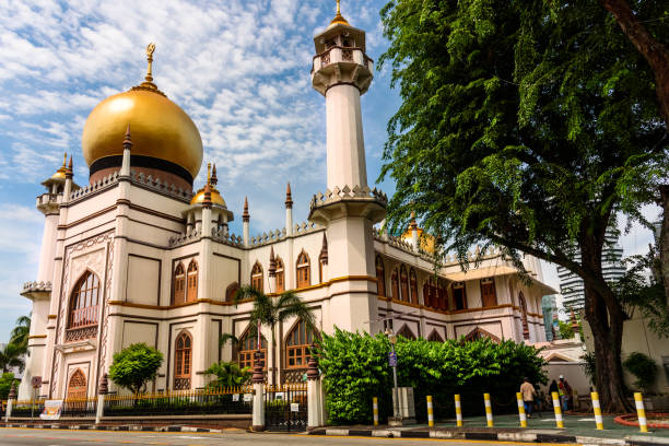 istock Masjid Sultan, Singapore Mosque in historic 1467529722