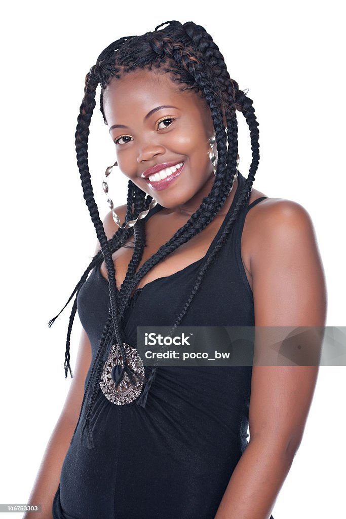 Afrikanischer Frisur - Lizenzfrei Frauen Stock-Foto