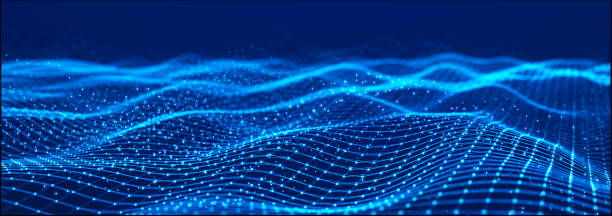 istock Digital landscape with dots and lines. Cyberspace grid. Background concept for your design. 3d 1467533739