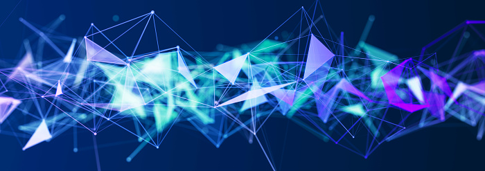 Abstract Digital Communication Abstract Digital Communication Points Technological Background Network ...