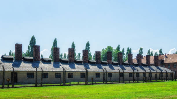 campo de concentración y exterminio nazi alemán de auschwitz - birkenau fotografías e imágenes de stock