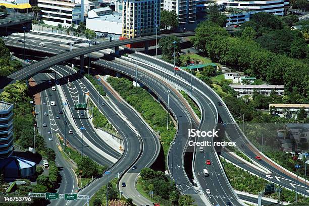 Auckland Road Network Stock Photo - Download Image Now - Auckland, Multiple Lane Highway, Road