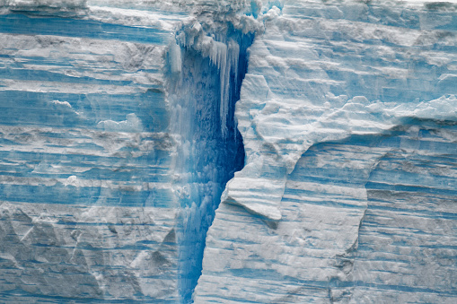 Antarctica - Shapes And Textures Of Icebergs - Extremely Closeup