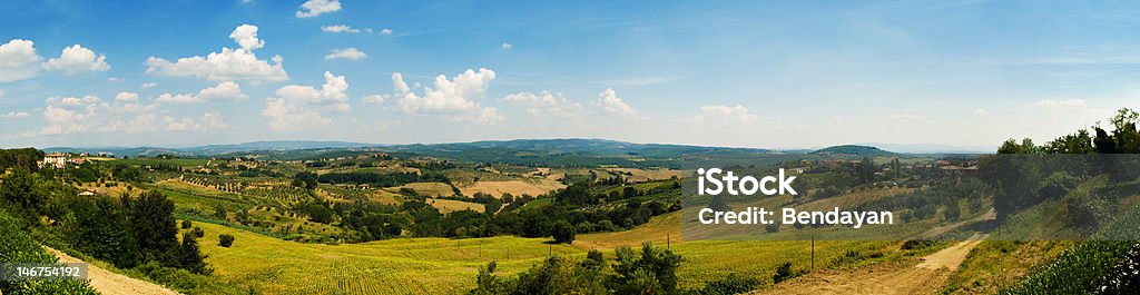 panorama-Landschaft in der Toskana - Lizenzfrei Chianti-Region Stock-Foto