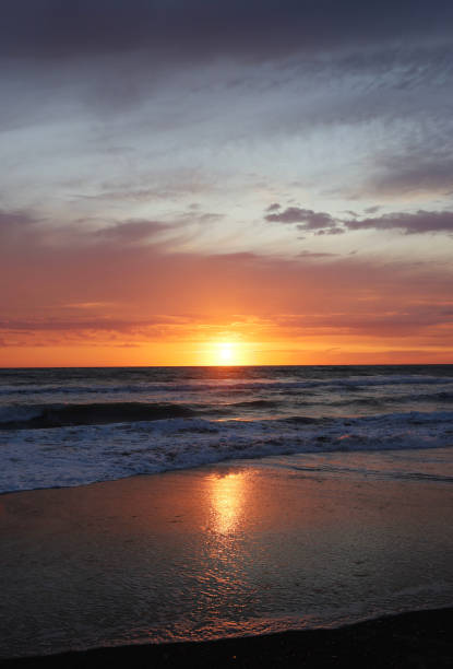 istock Beautiful sunset on the beach. 1467544422
