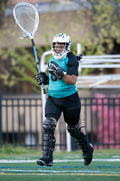 istock Lacrosse goalie running onto the field. 146754596