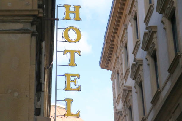 istock hotel sign in Italy 1467553609