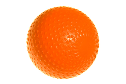A modern bandy ball on a white isolated background